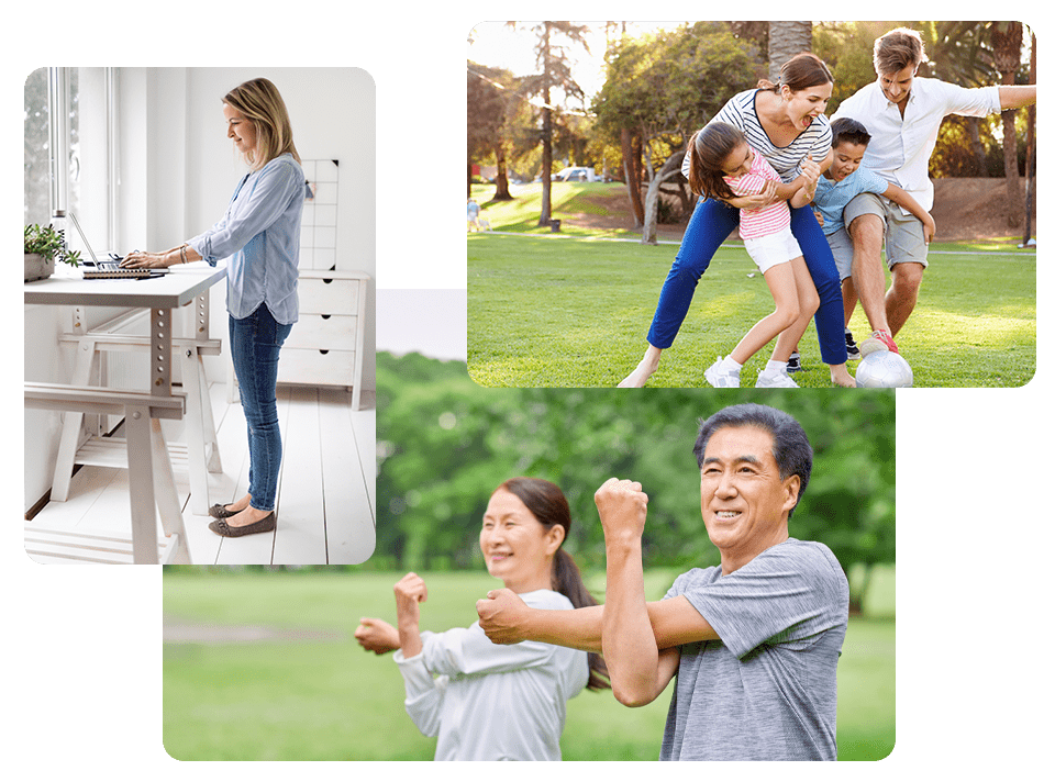 Jake Woodrich, PT DPT CSCS, Laura Rowand, PTA, and Serena Jung, PTA treating their patients at their clinics.